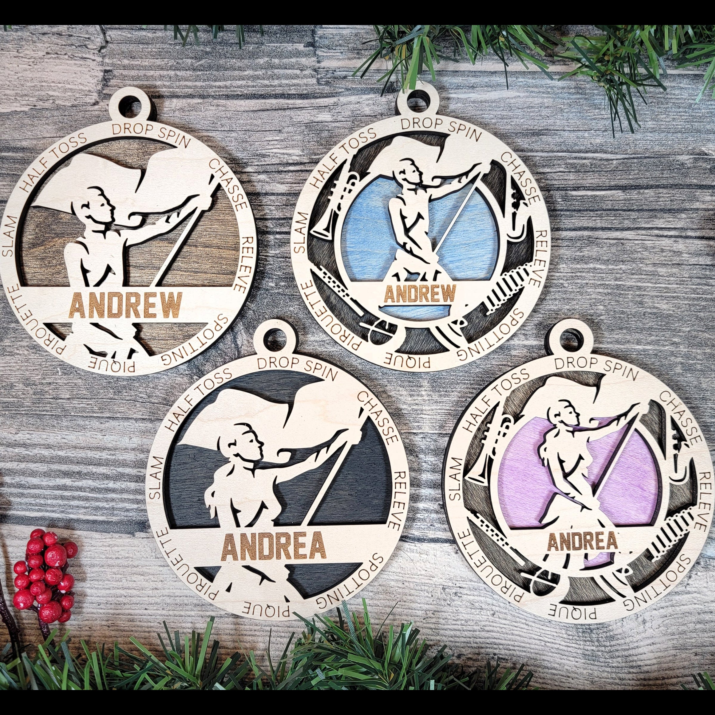 Personalized Sport Ornaments - Color Guard