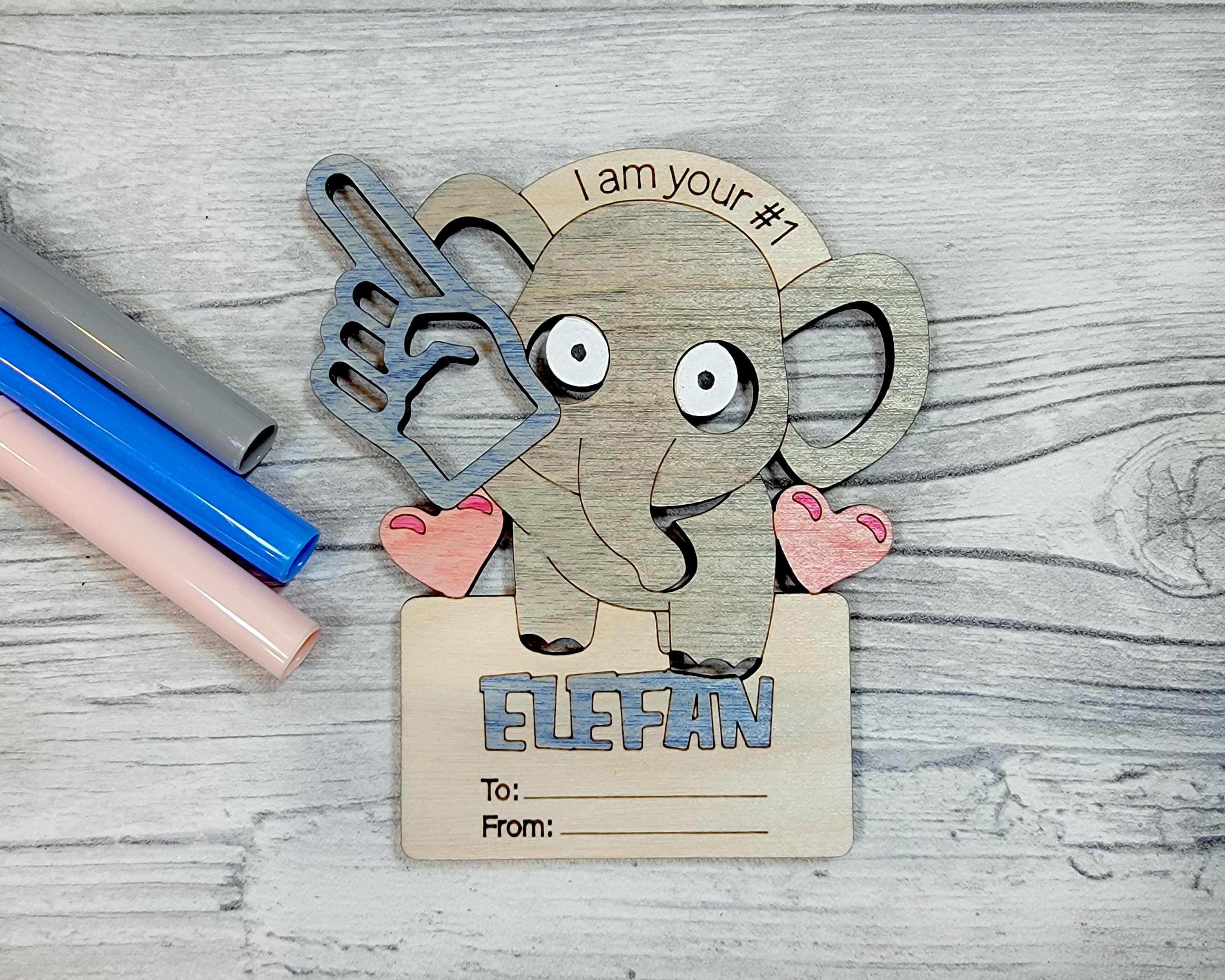 Safari-Themed DIY Valentine’s Day Card Kit