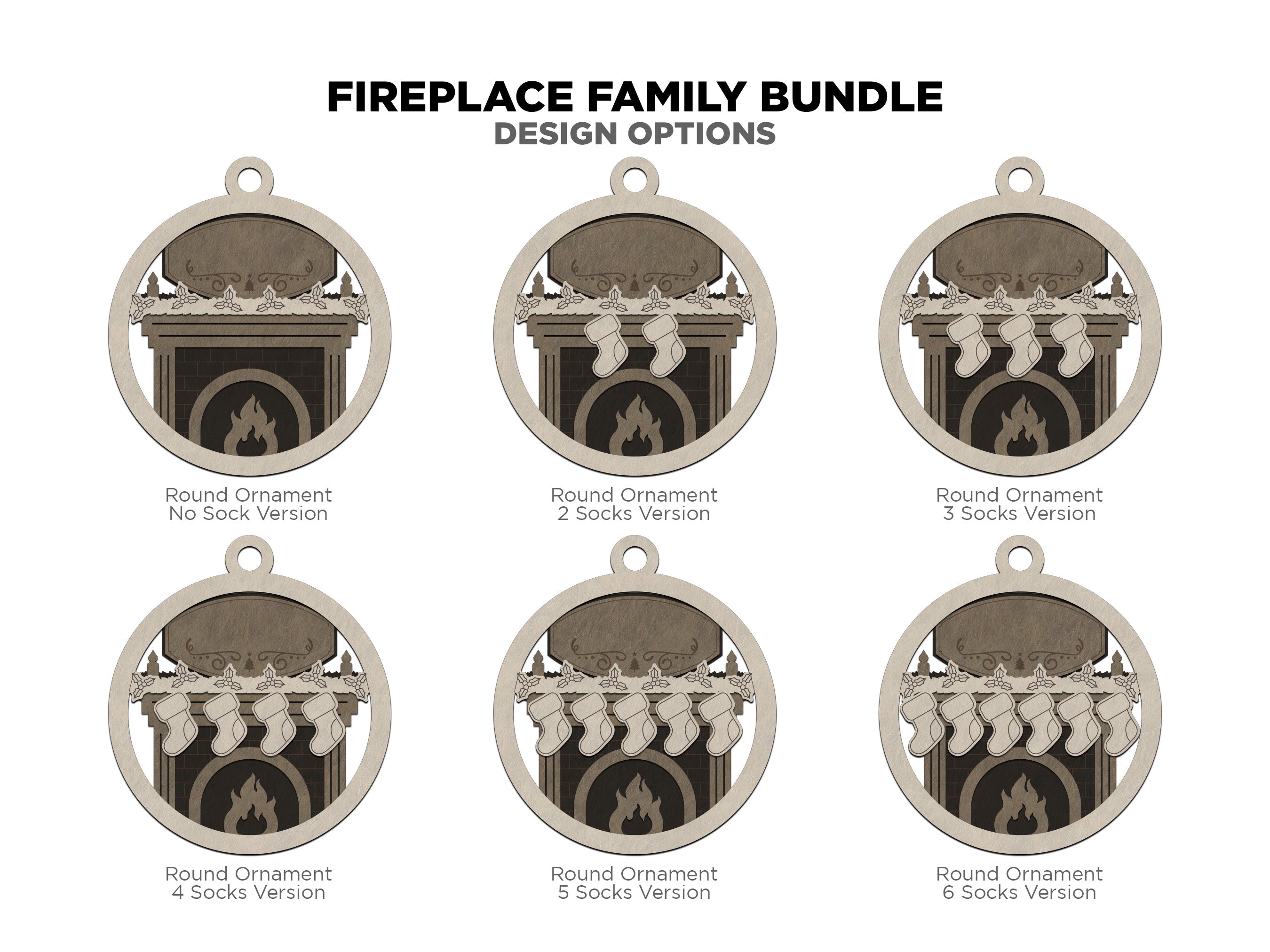 Personalized Fireplace Ornament
