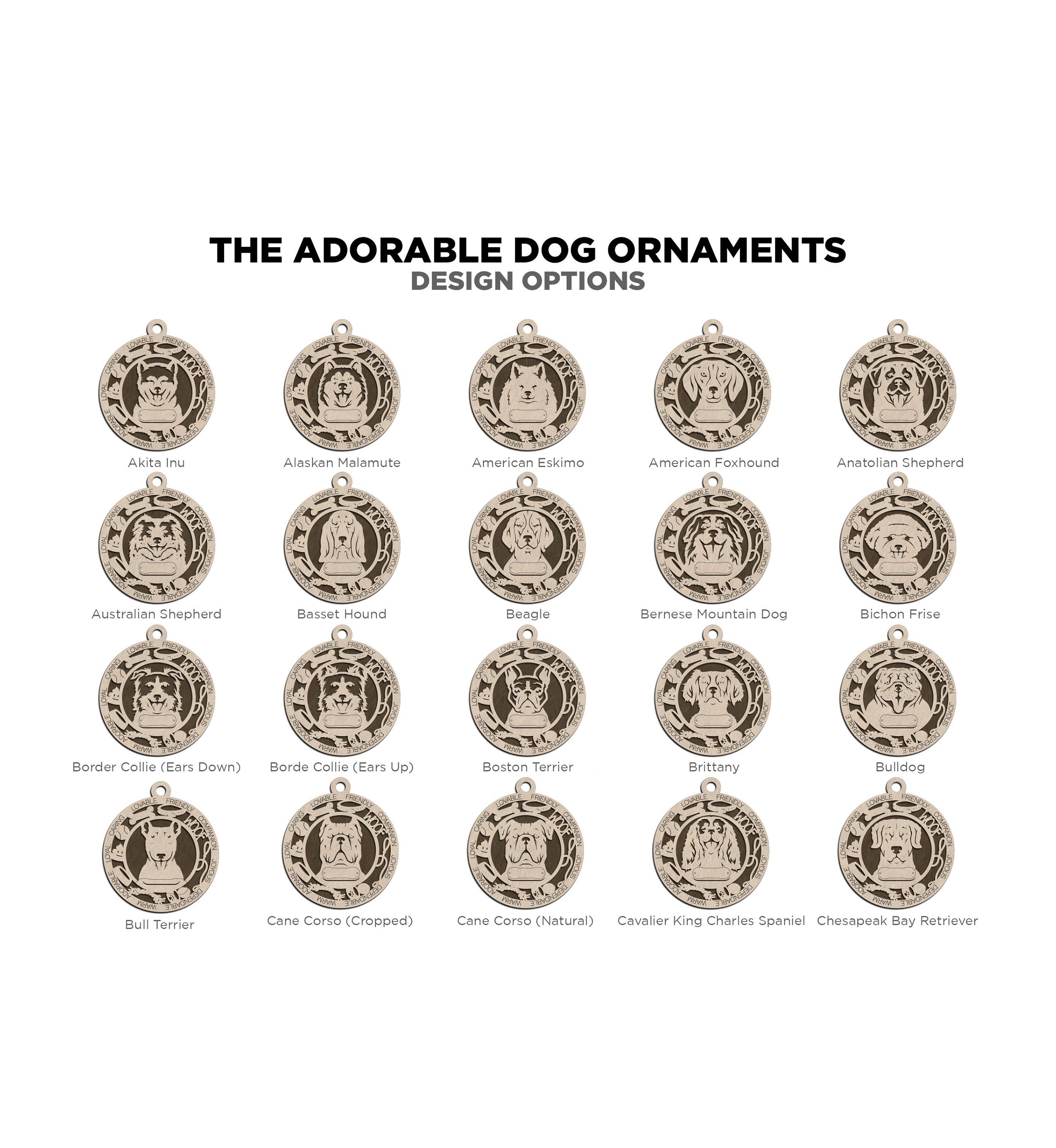 Personalized Dog Breed Ornament
