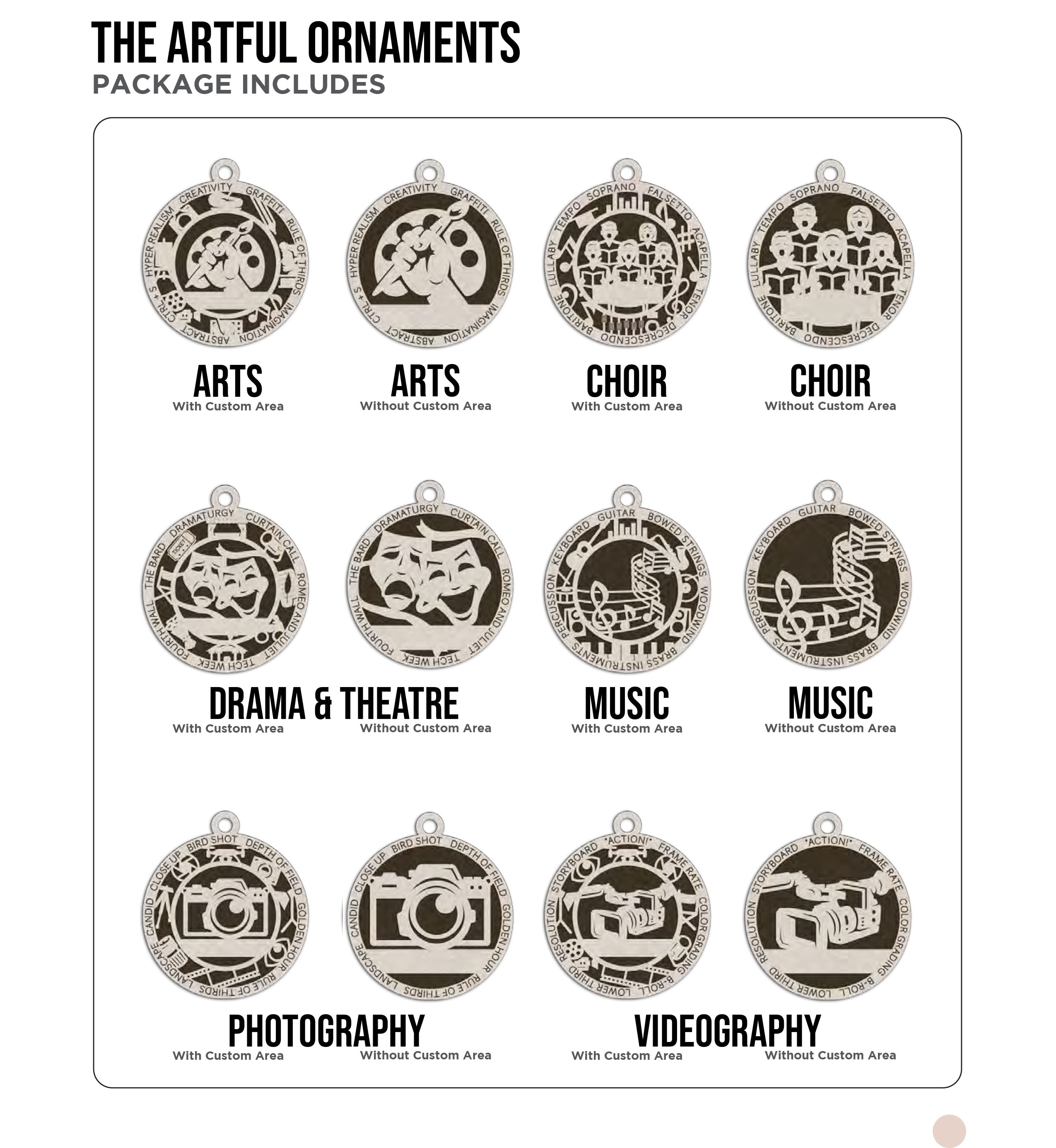 Personalized Artful Ornaments