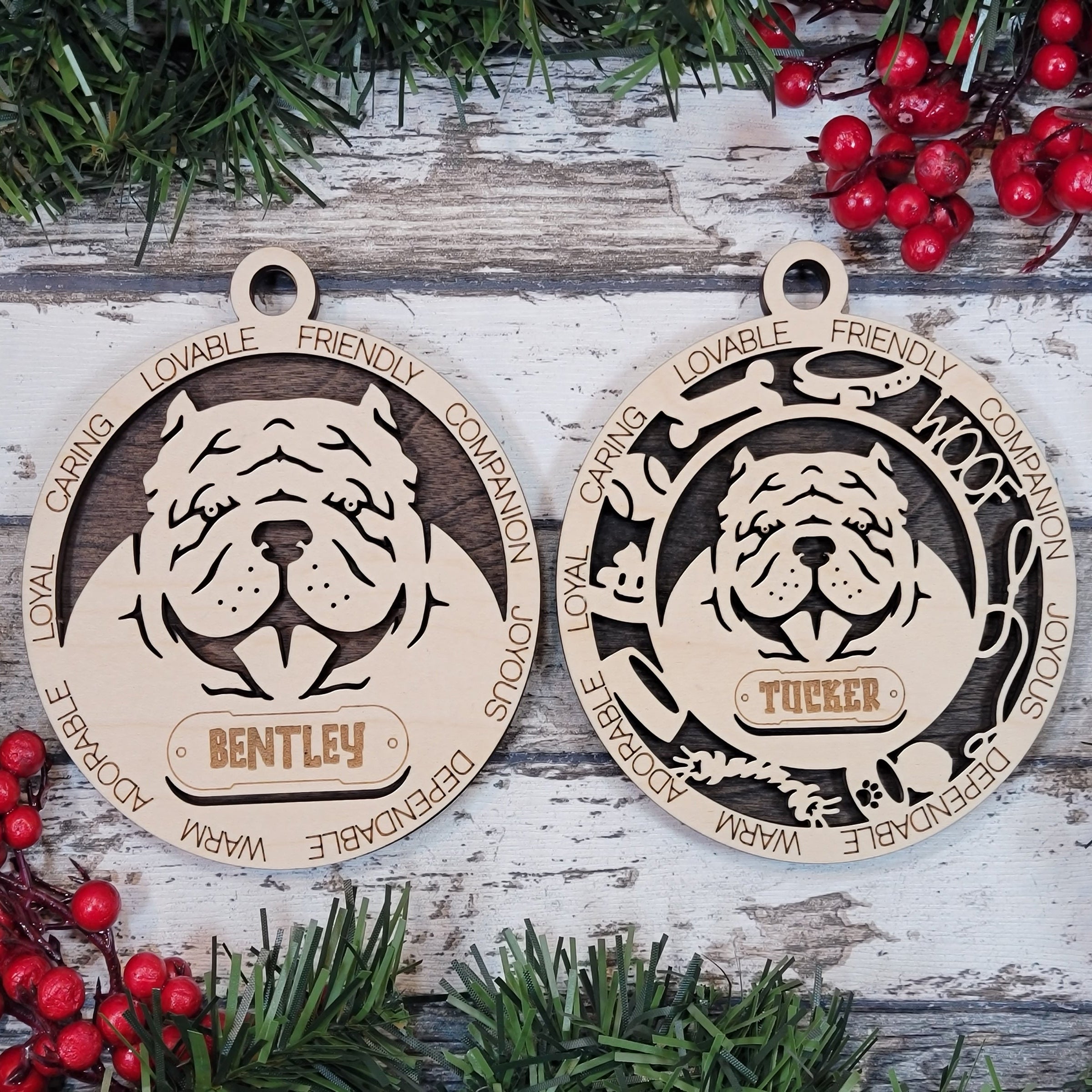 Personalized Dog Breed Ornaments - Brahma Bully