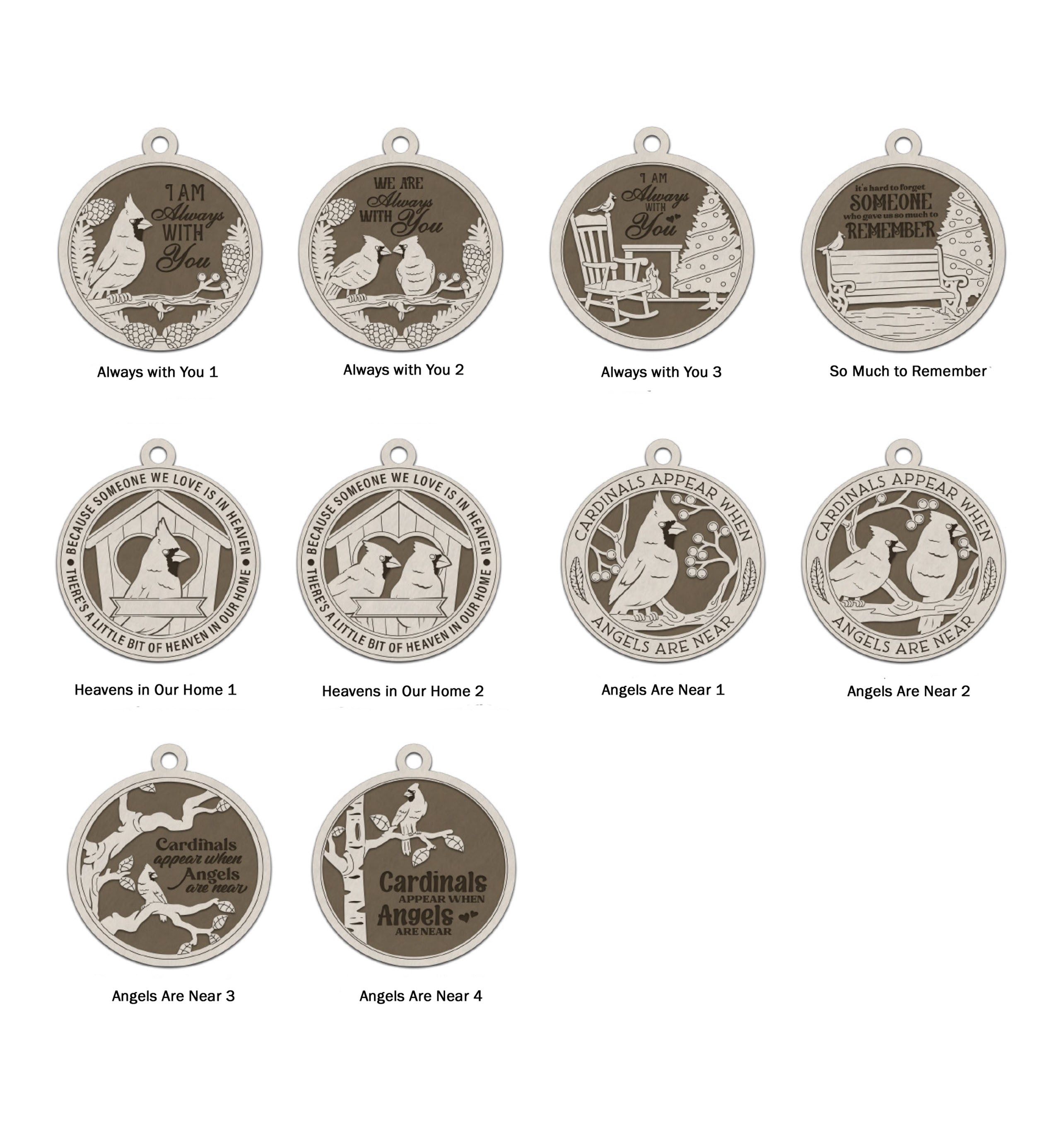 Personalized Cherished Cardinal Ornaments
