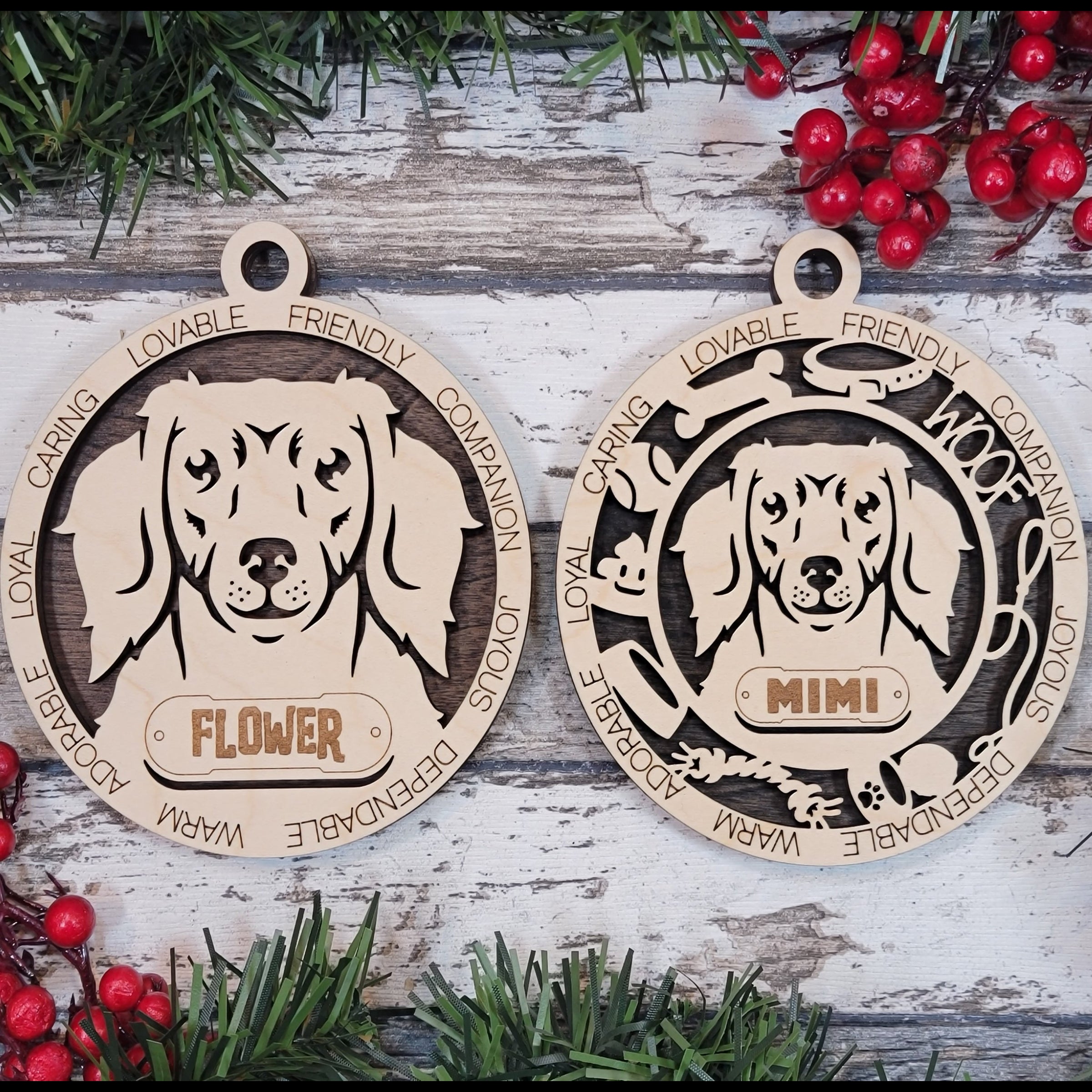 Personalized Dog Breed Ornaments - Dachshund
