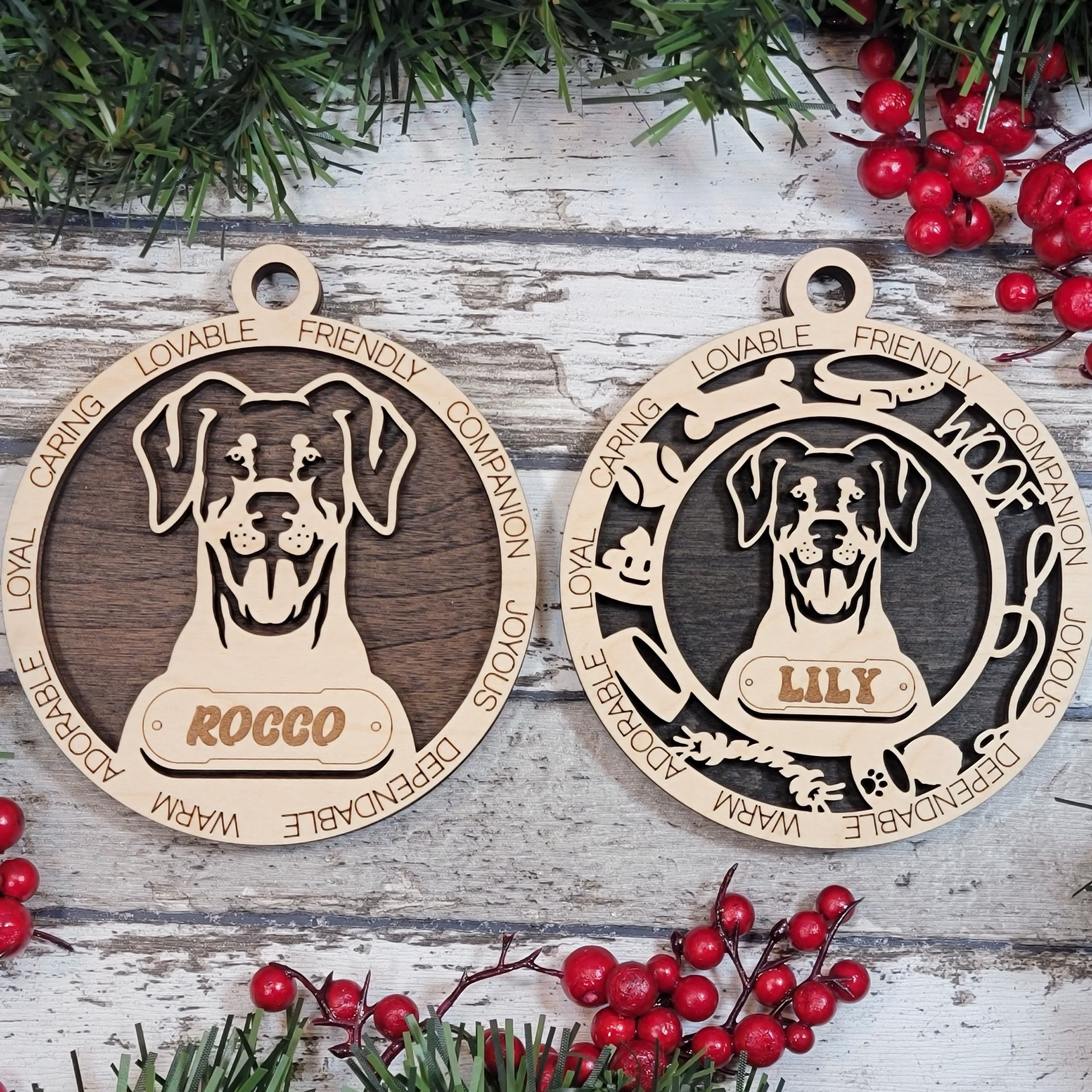 Personalized Dog Breed Ornaments - Doberman Pinscher