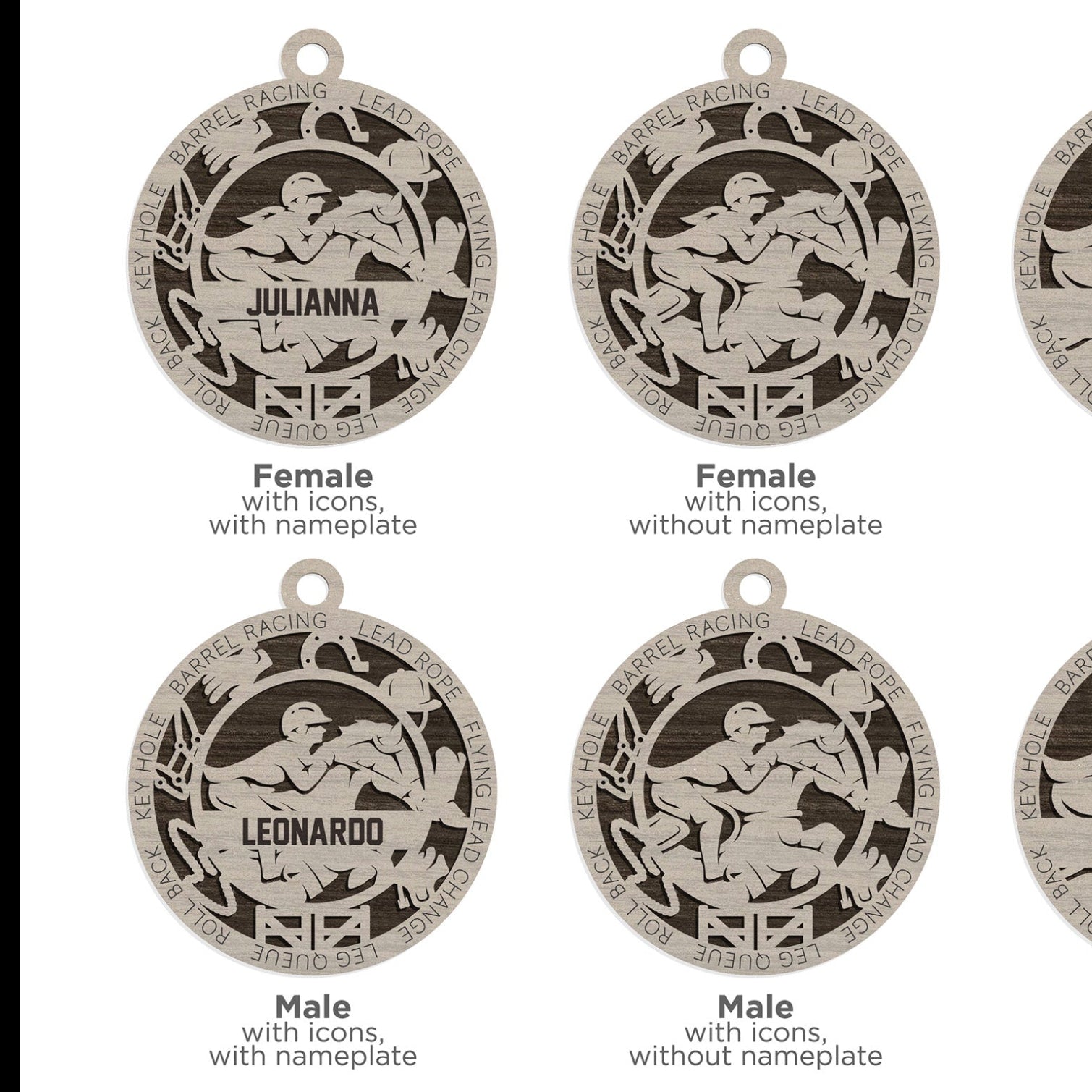 Personalized Sport Ornaments - Equestrian