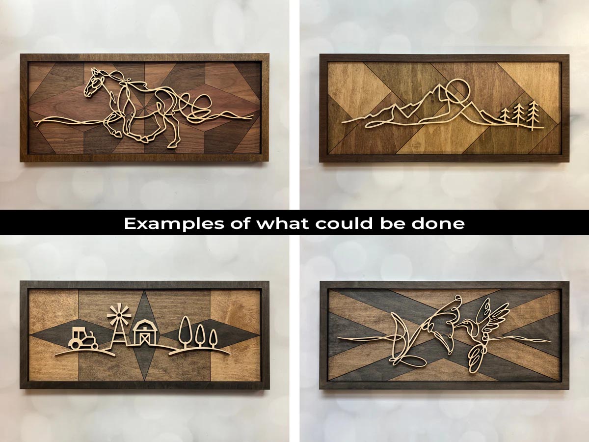 Wolf Doodle Wall Art