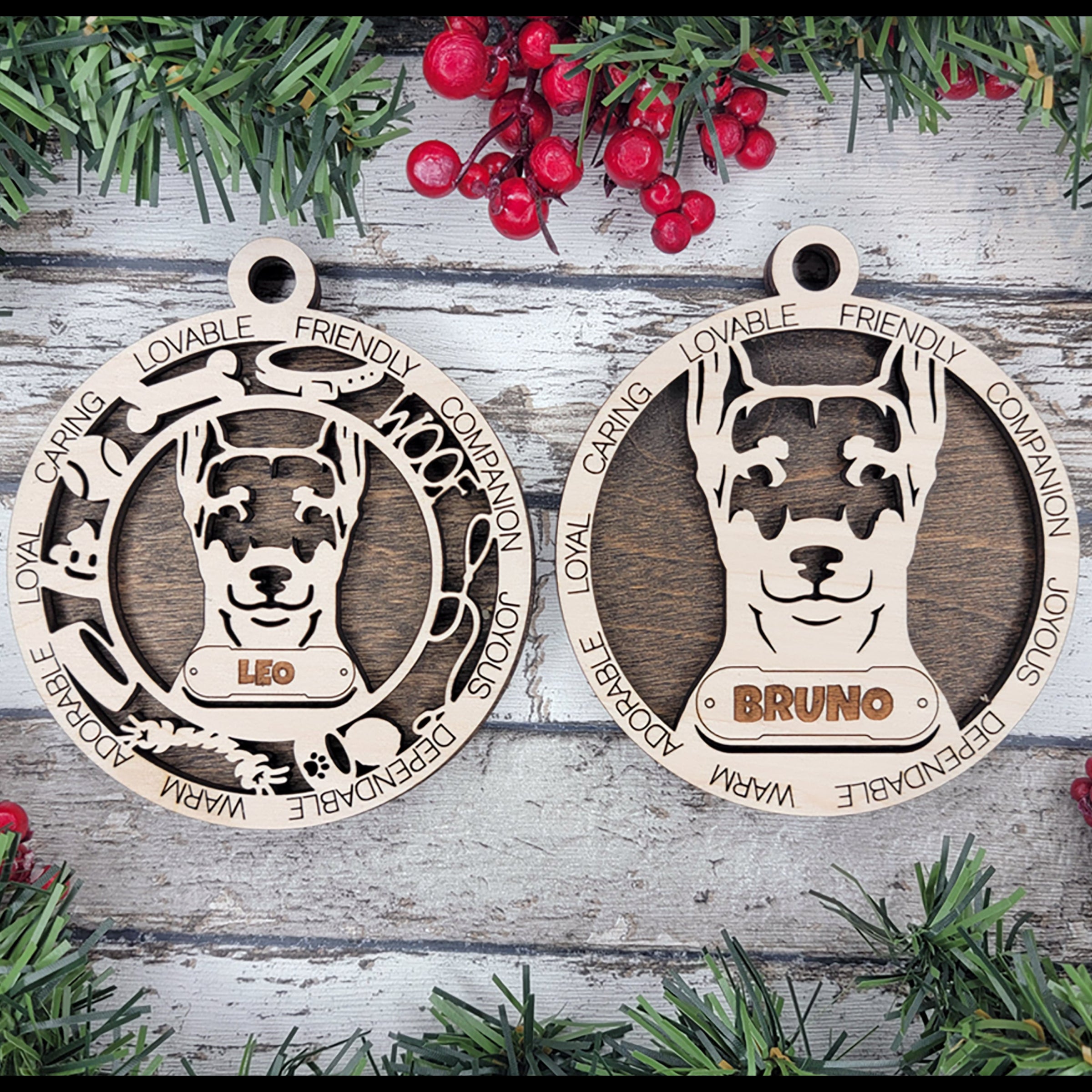 Personalized Dog Breed Ornaments - German Pinscher