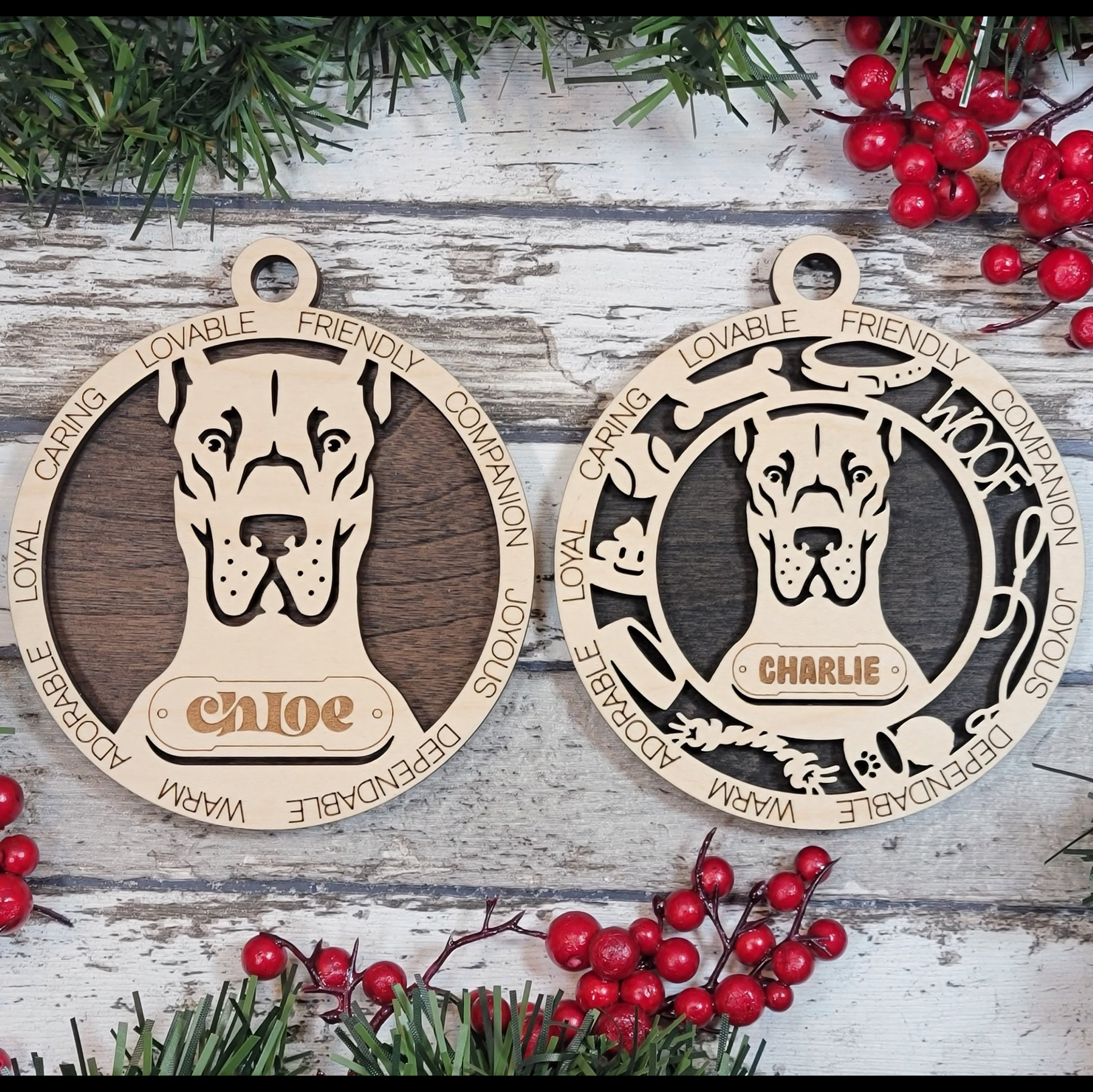 Personalized Dog Breed Ornaments - Great Dane
