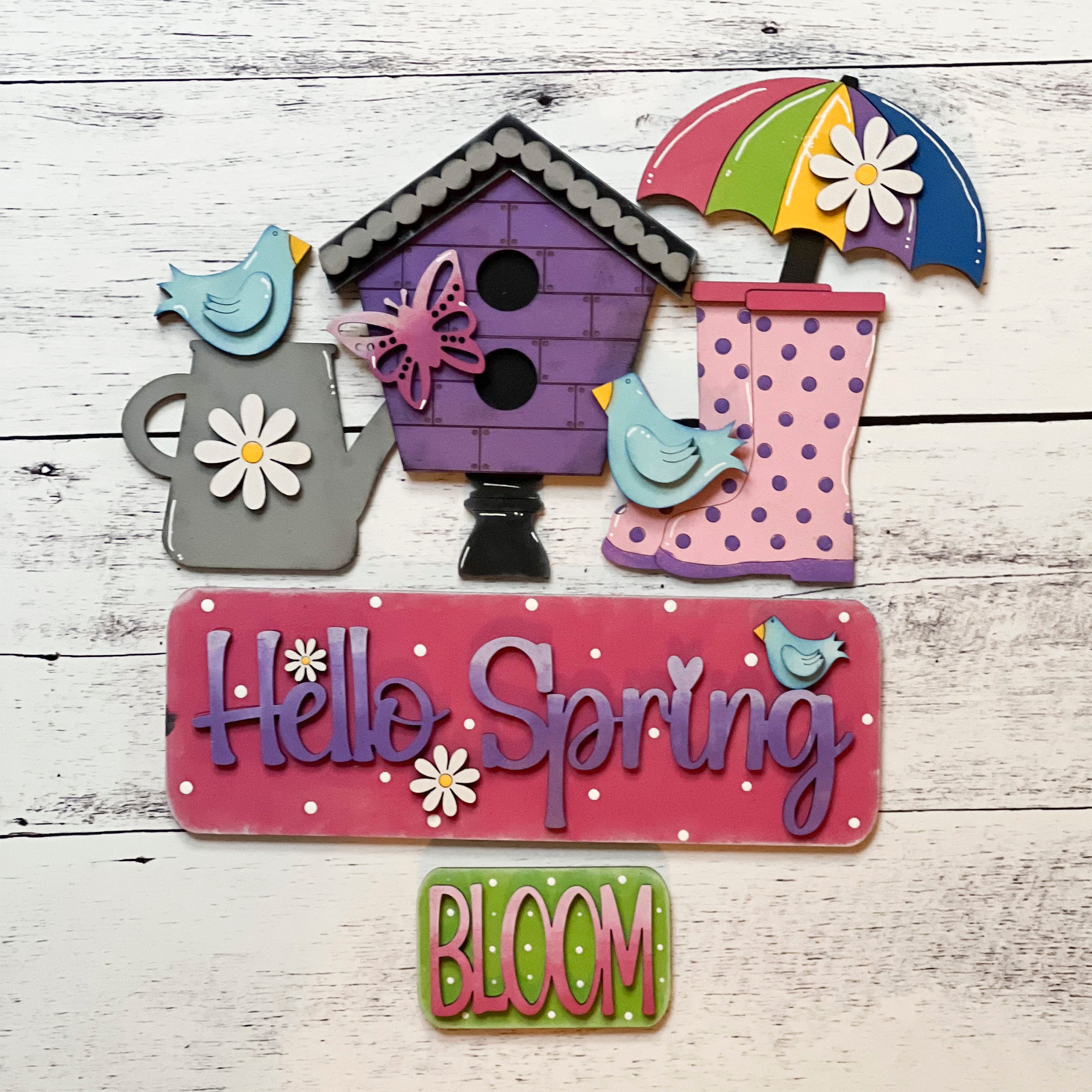 Hello Spring Truck Insert