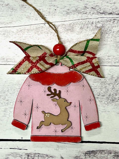 Reindeer Sweater Ornament Kit