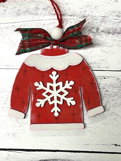 Snowflake Sweater Ornament Kit