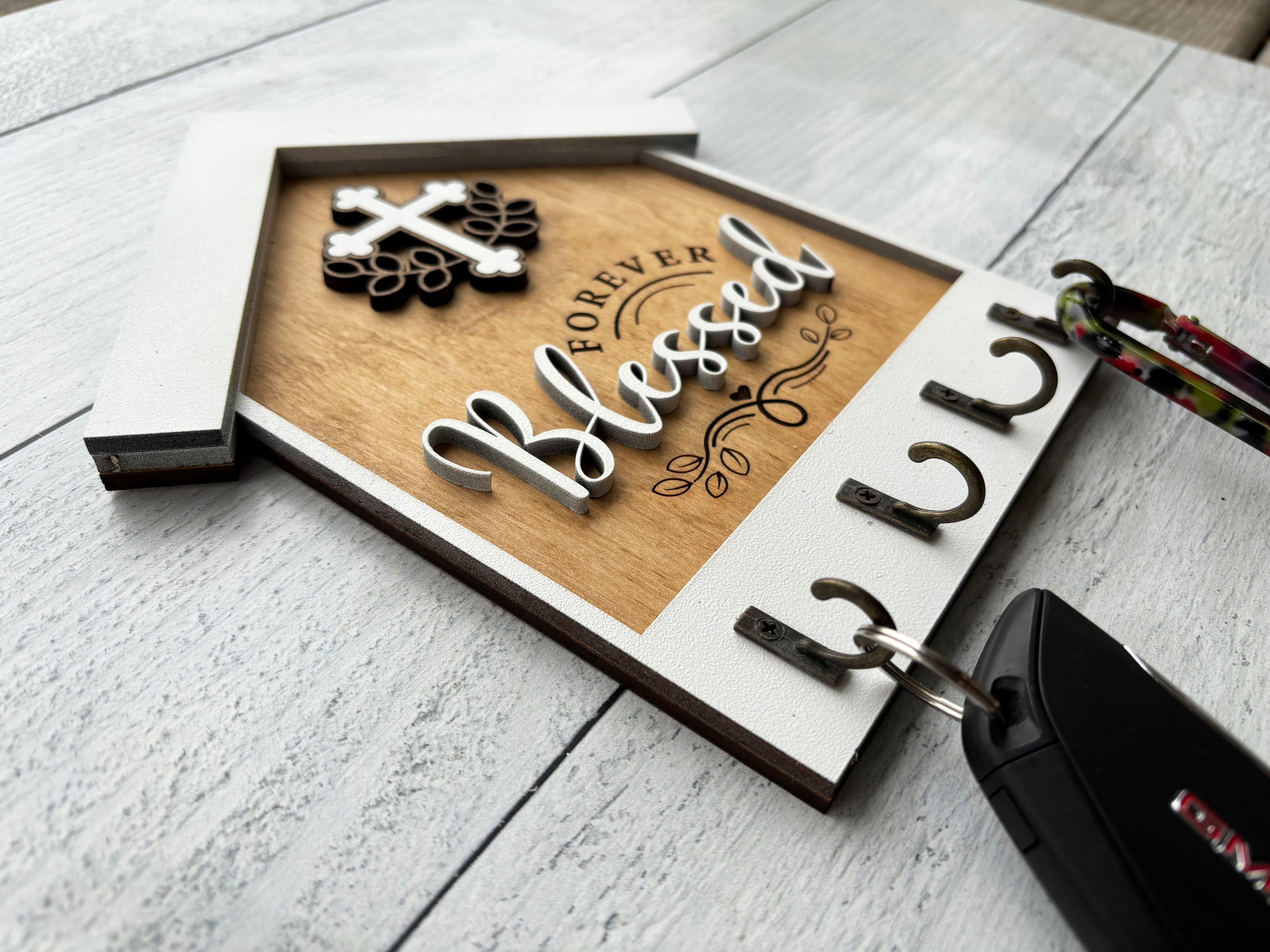 Welcome Home Key Organizer - Blessed
