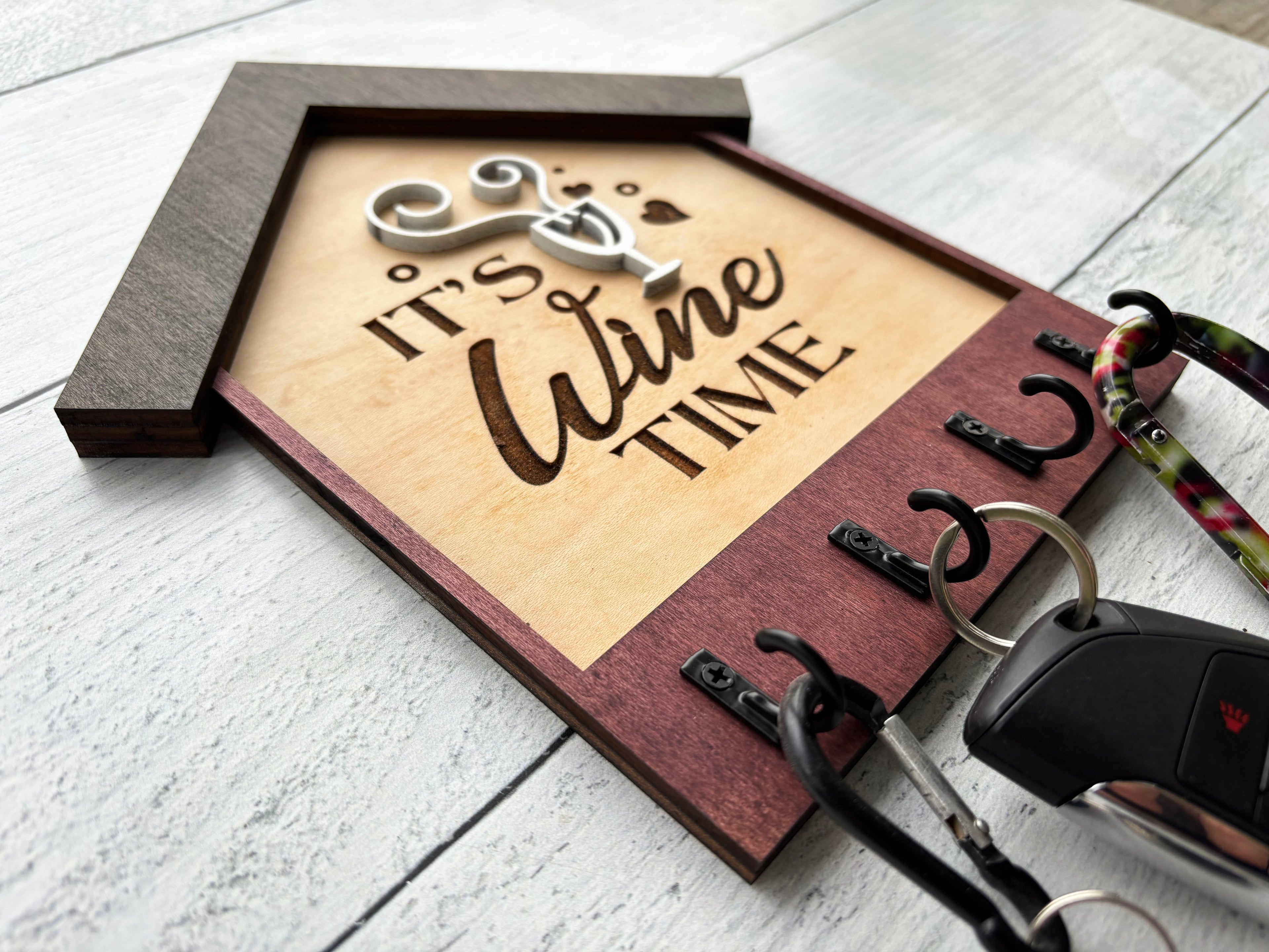 Welcome Home Key Organizer - It's Wine Time