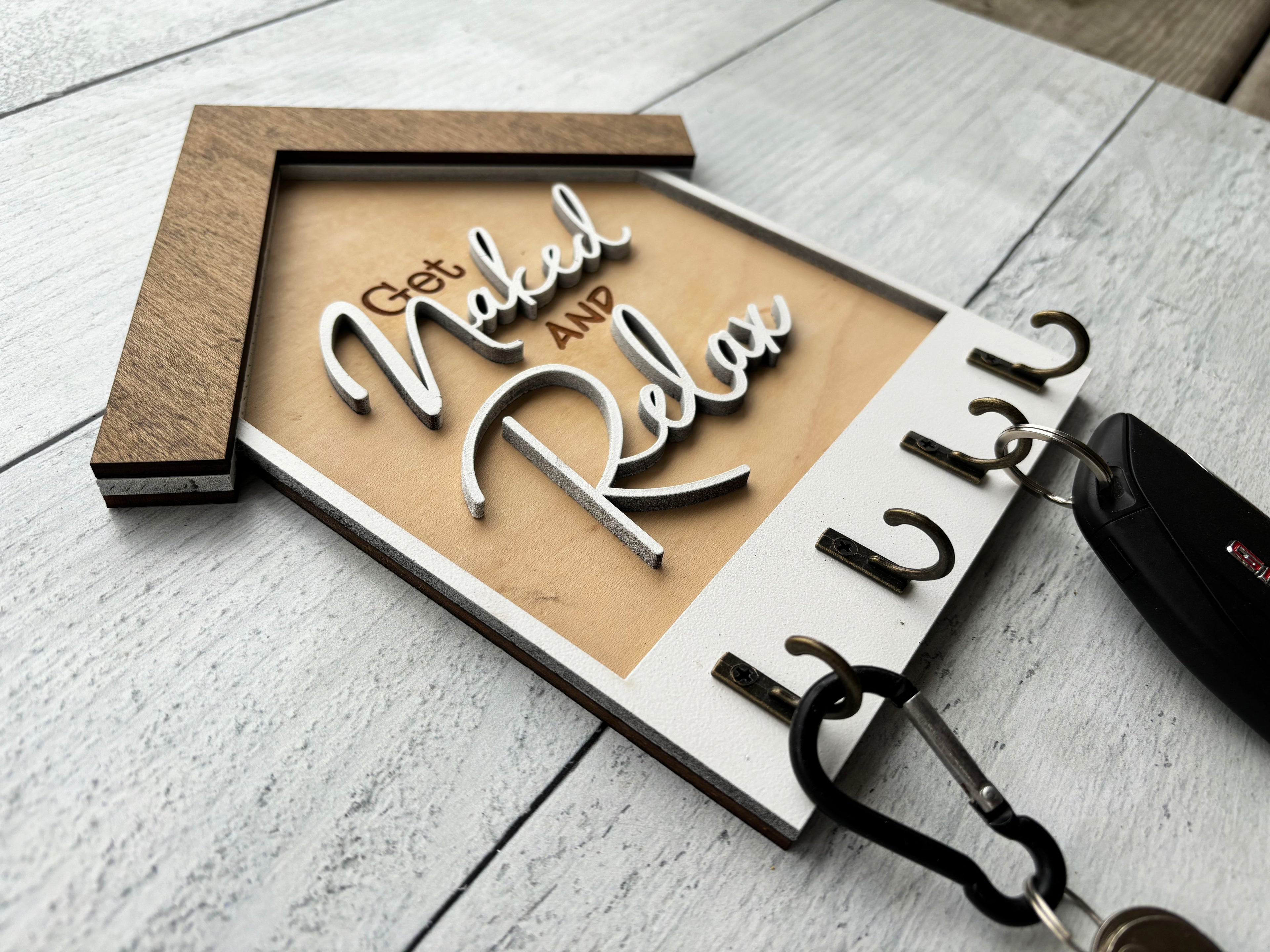 Welcome Home Key Organizer - Get Naked & Relax
