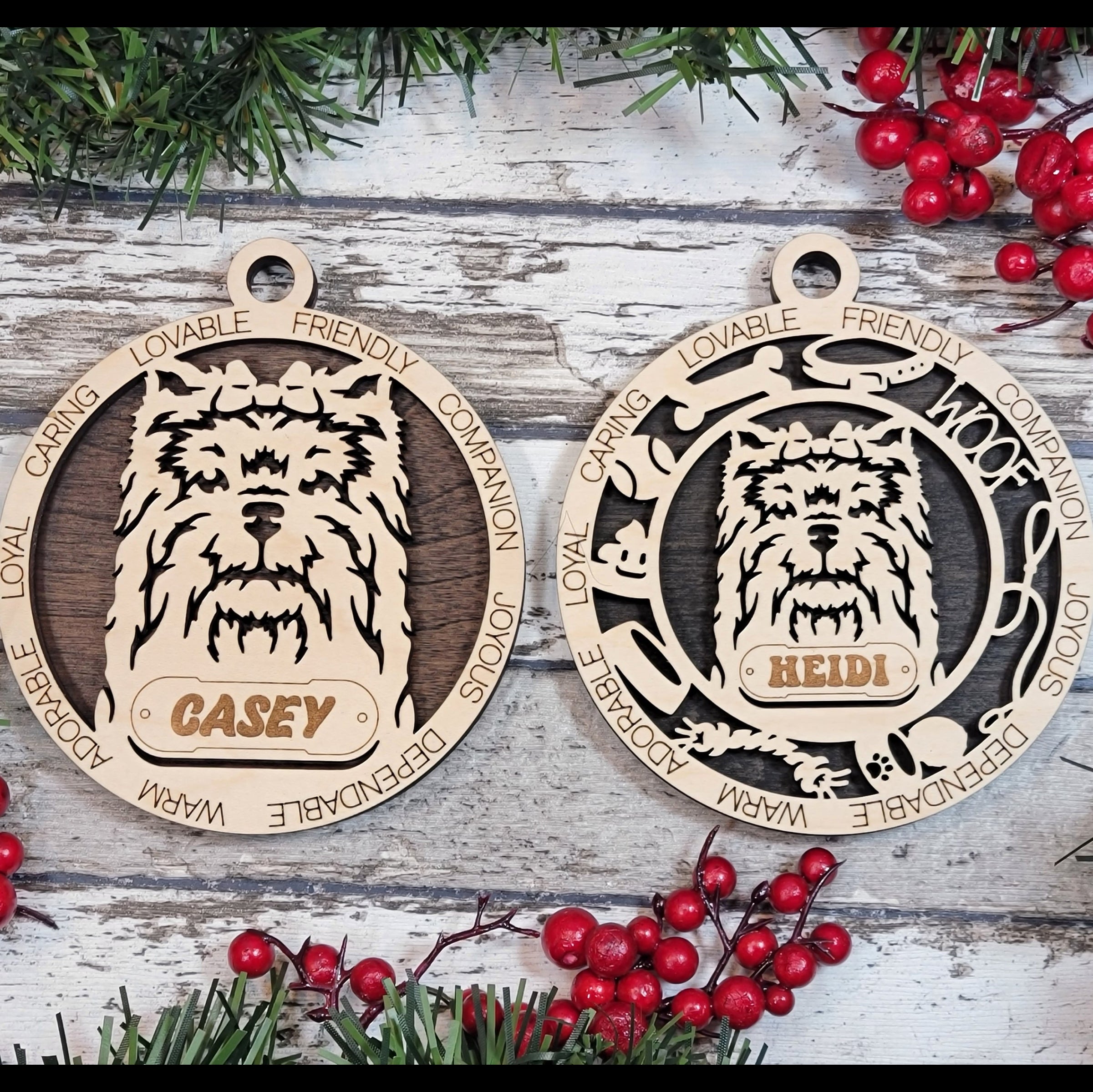 Personalized Dog Breed Ornaments - Maltese