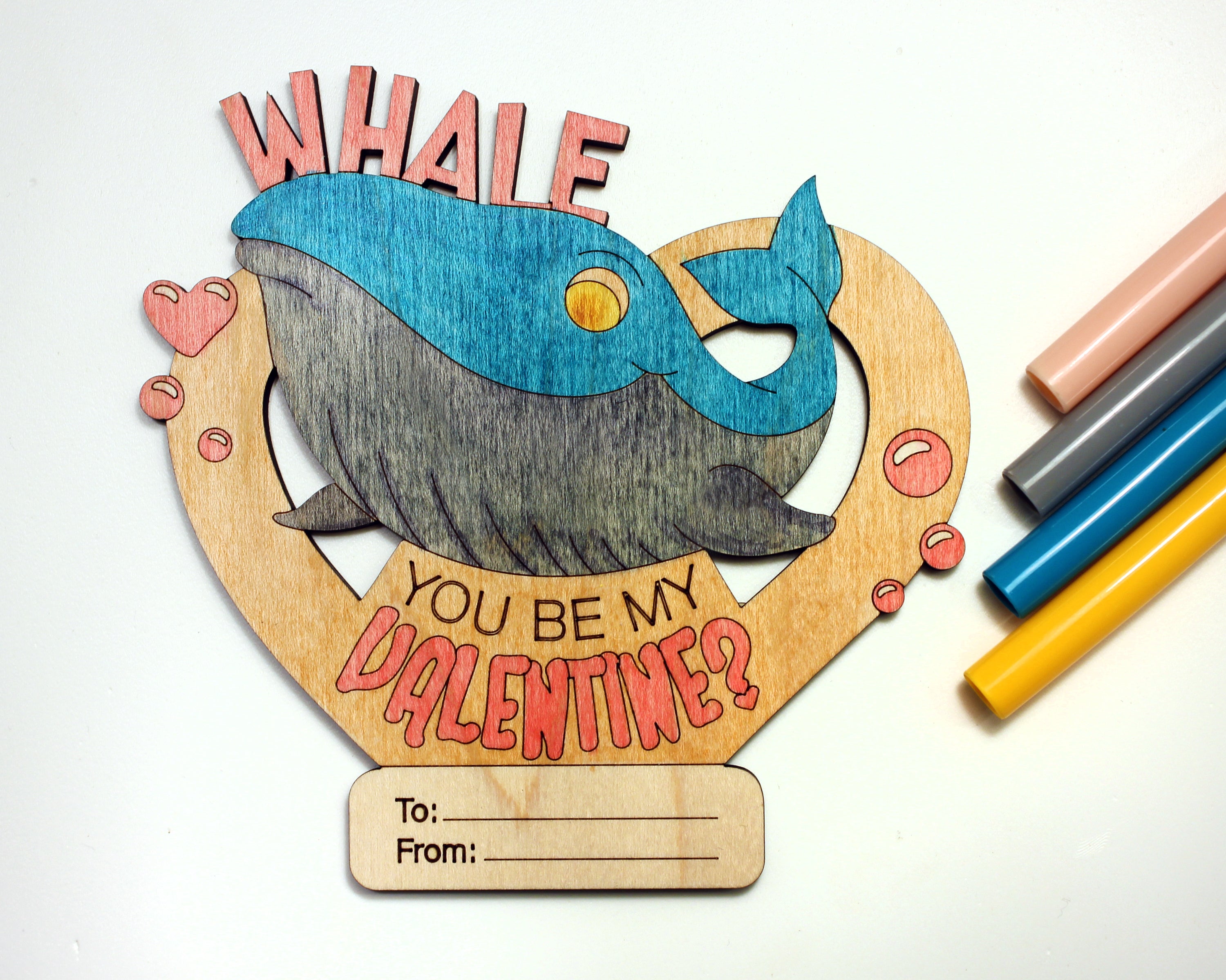 Ocean -Themed DIY Valentine’s Day Card Kit