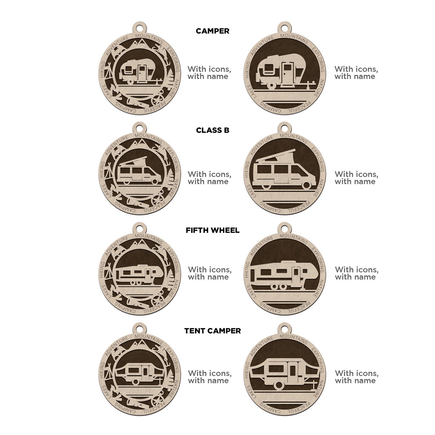 Personalized RV Ornaments