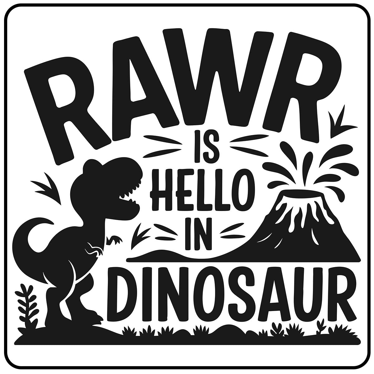 Rawr Is Hello in Dinosaur Kids Craft Kit