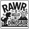Rawr Is Hello in Dinosaur Kids Craft Kit