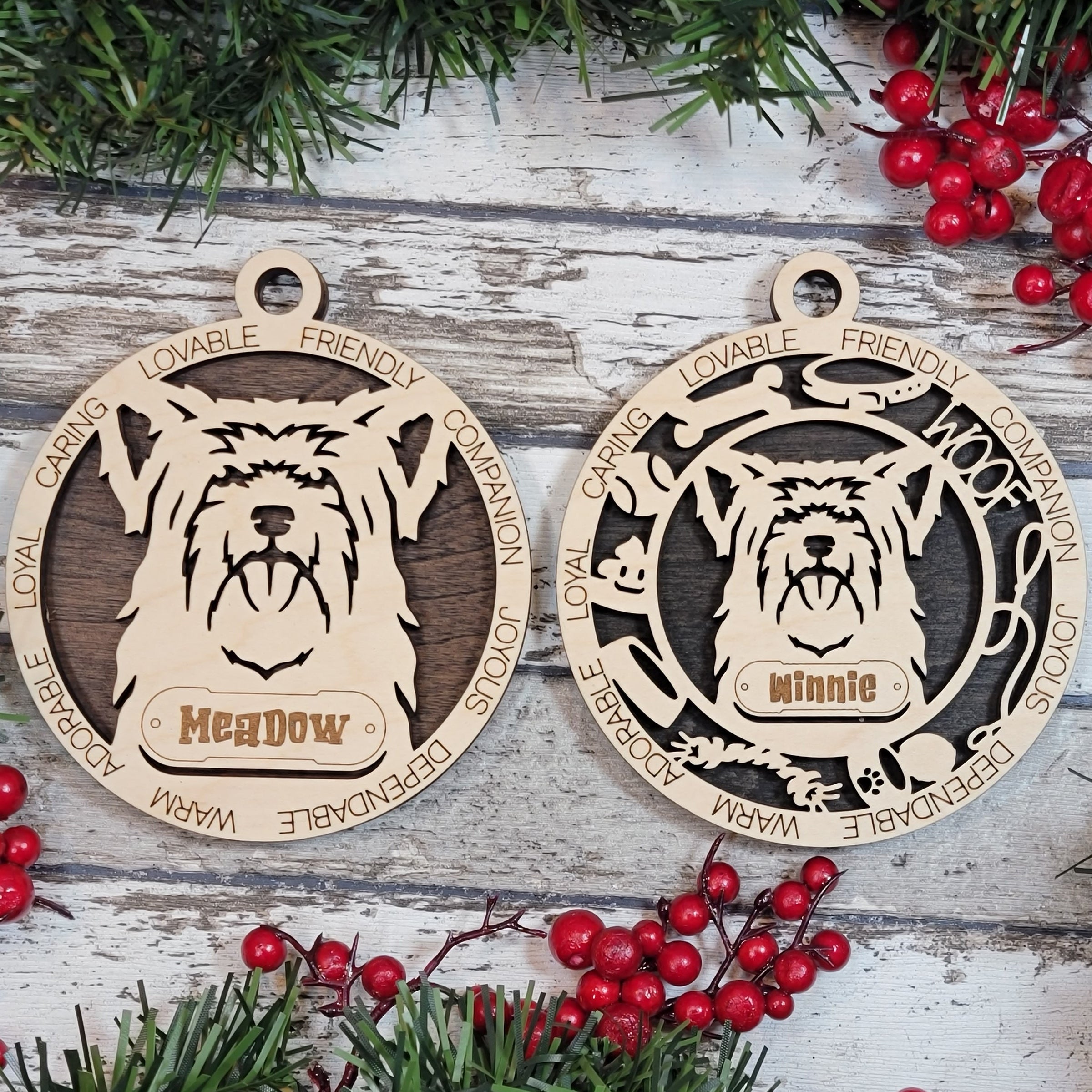 Personalized Dog Breed Ornaments - Yorkshire Terrier