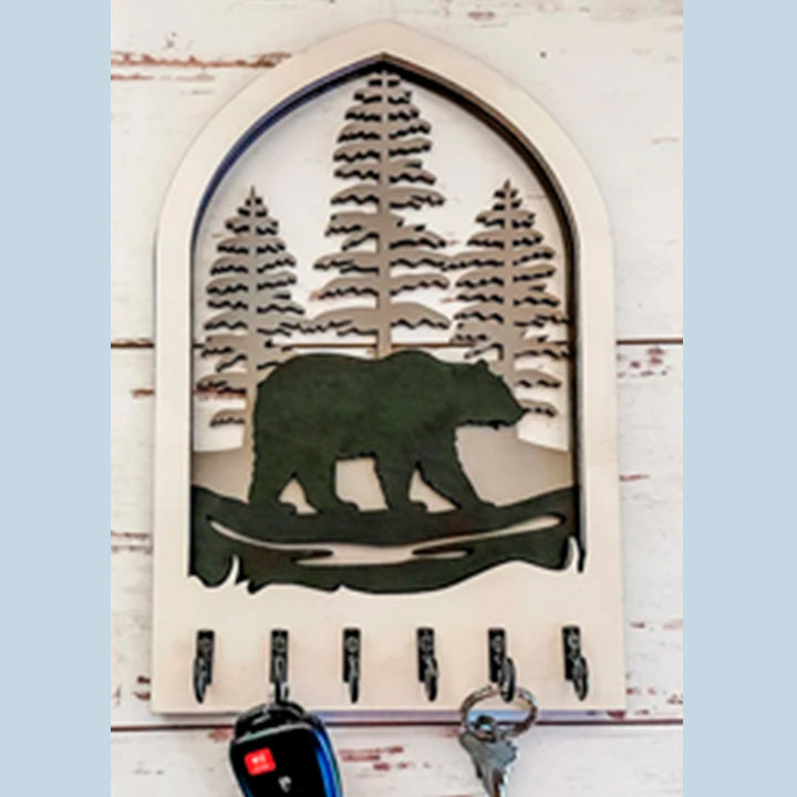 Arched Key Holder - Bear
