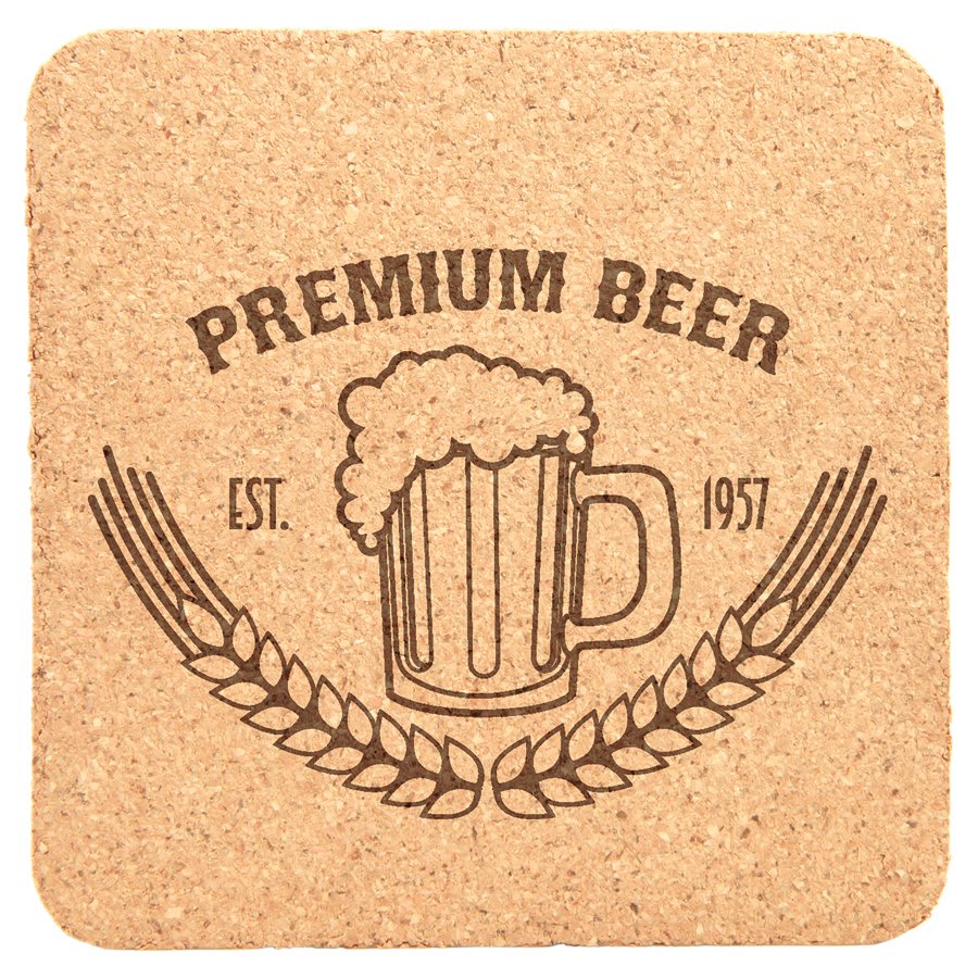 Personalized Cork Coasters - each