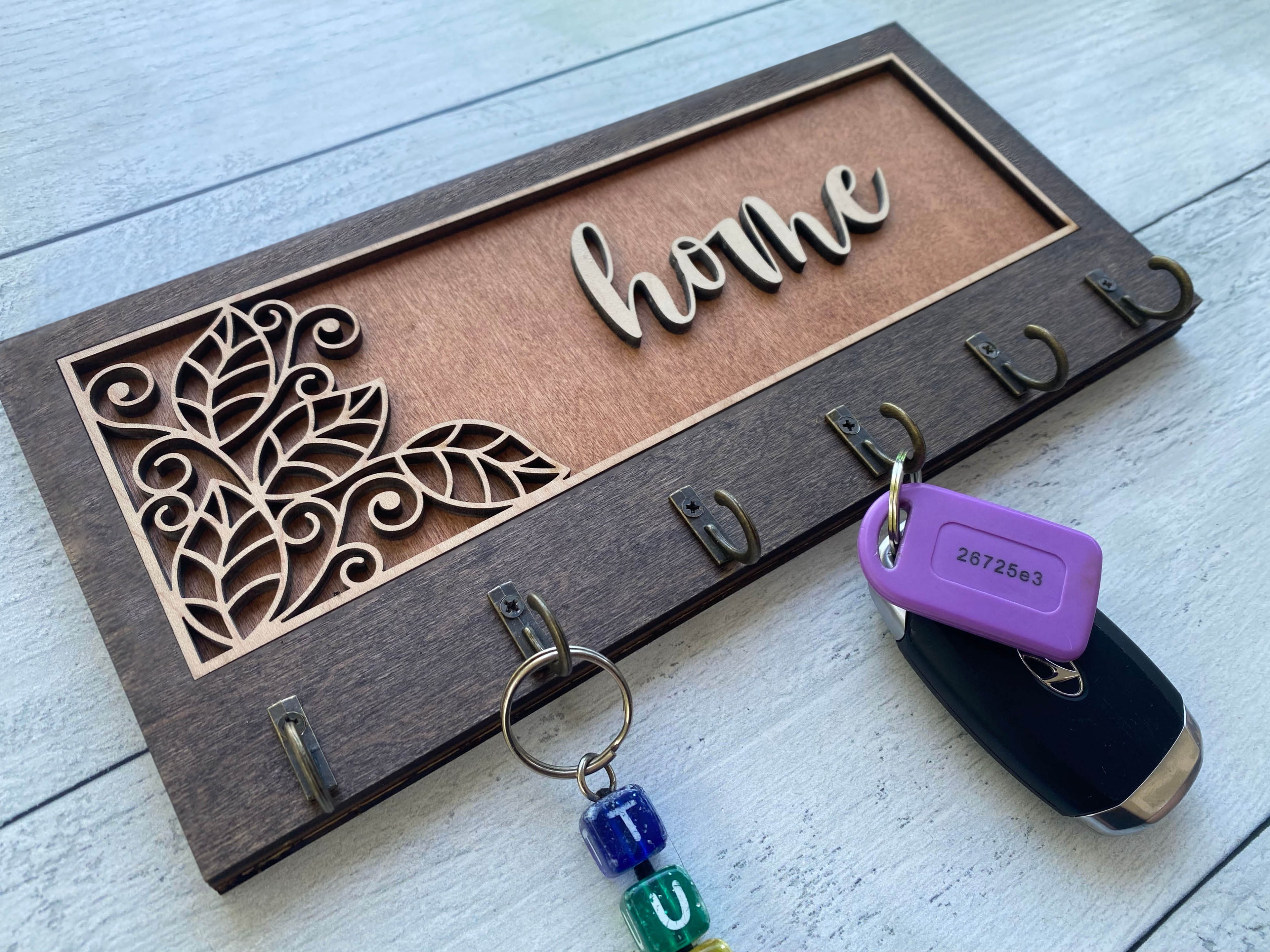 Artisan Key Organizer DIY Kit - Leaves
