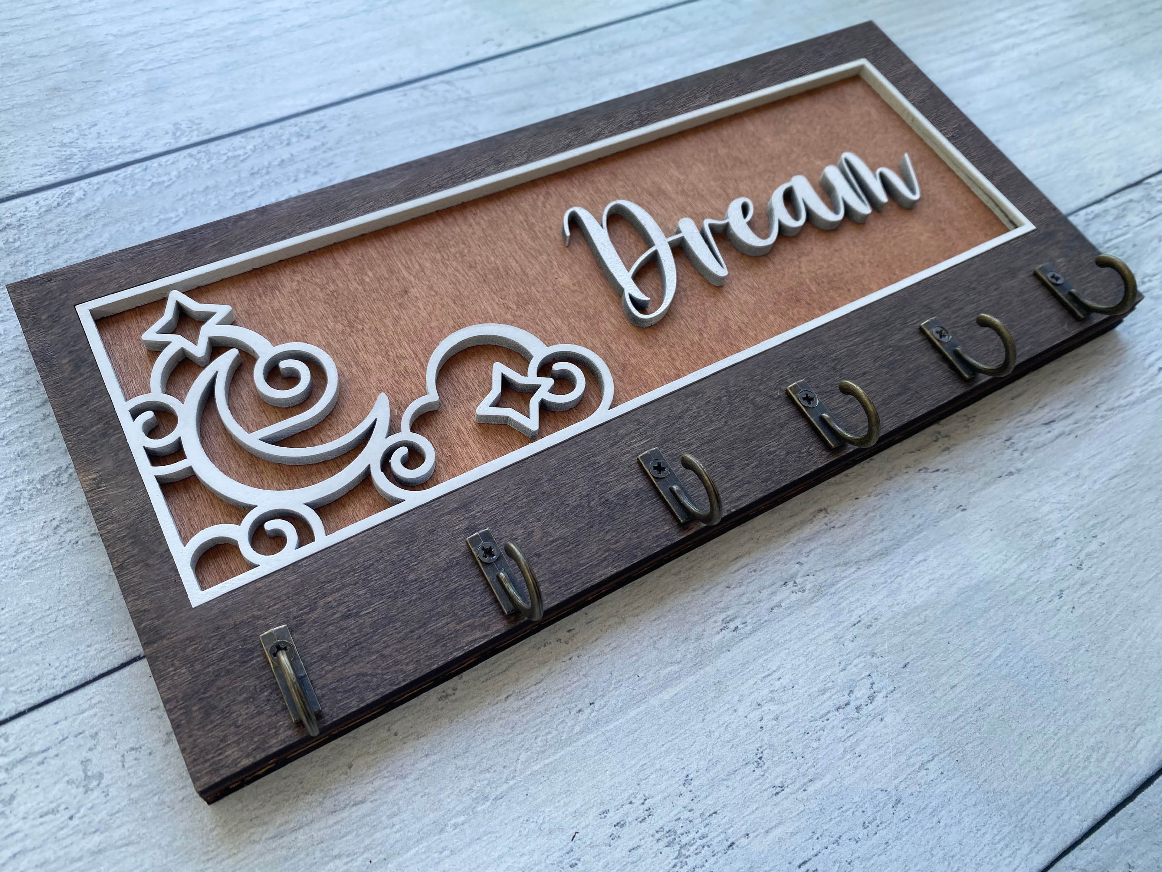 Artisan Key Organizer DIY Kit - Clouds & Moon