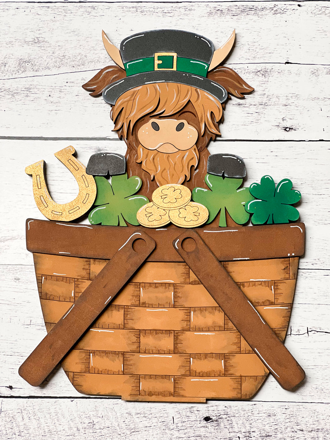 St Patty's Highland Basket Insert