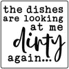 The dishes are looking at me dirty again craft kit