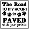 The road to my heart is paved with paw prints craft kit