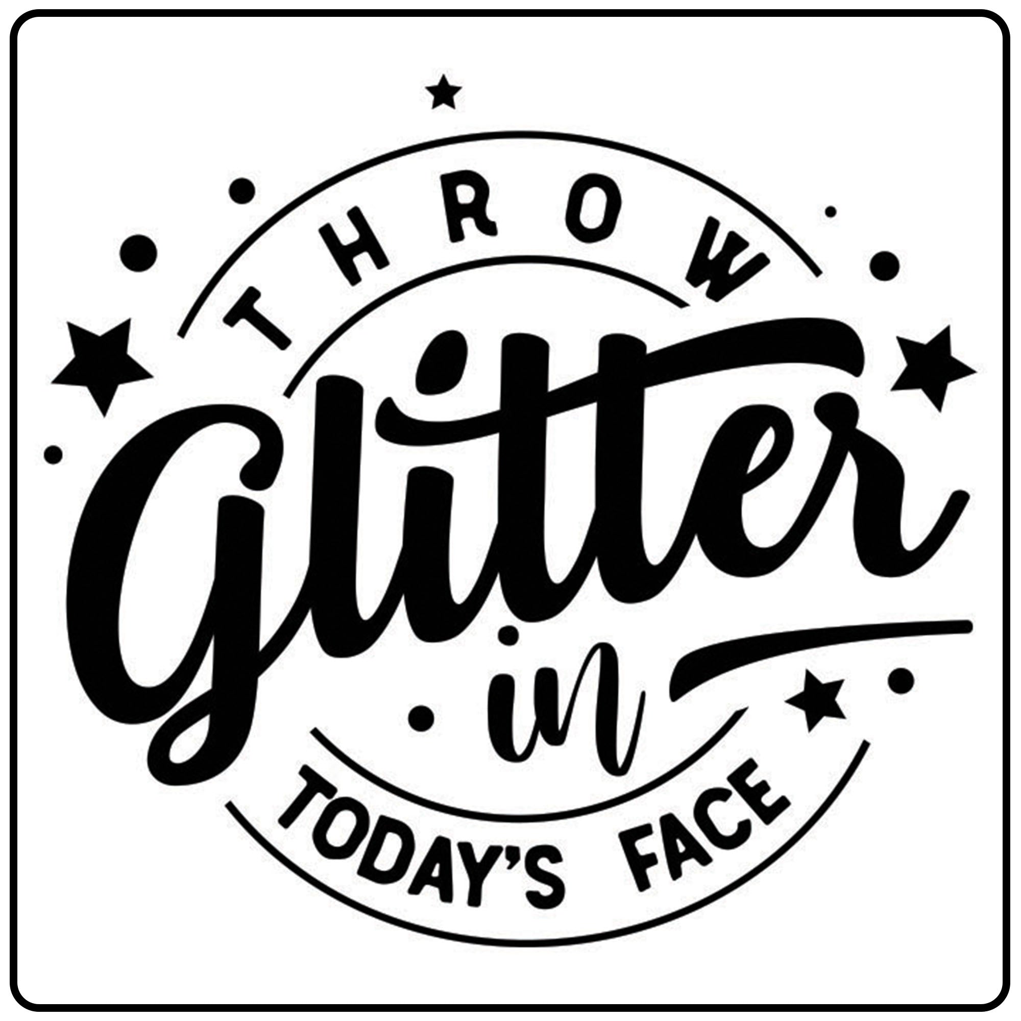 Throw glitter in today's face craft kit