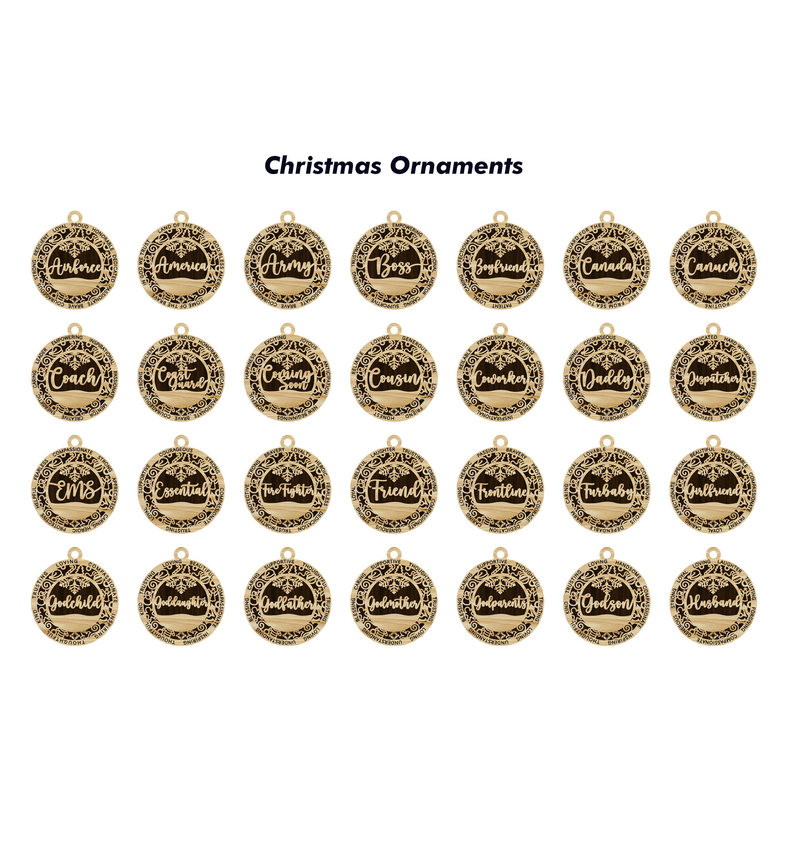Personalized Ultimate Ornaments