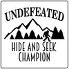Undefeated hide and seek champion bigfoot craft kit
