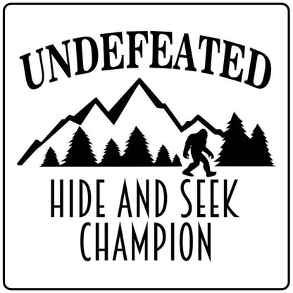 Undefeated hide and seek champion bigfoot craft kit